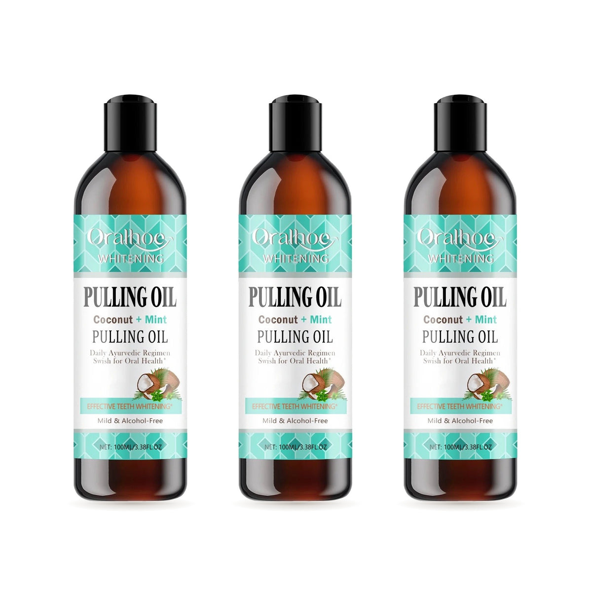 3 bottles, 100 mL (3.38 fl oz) each